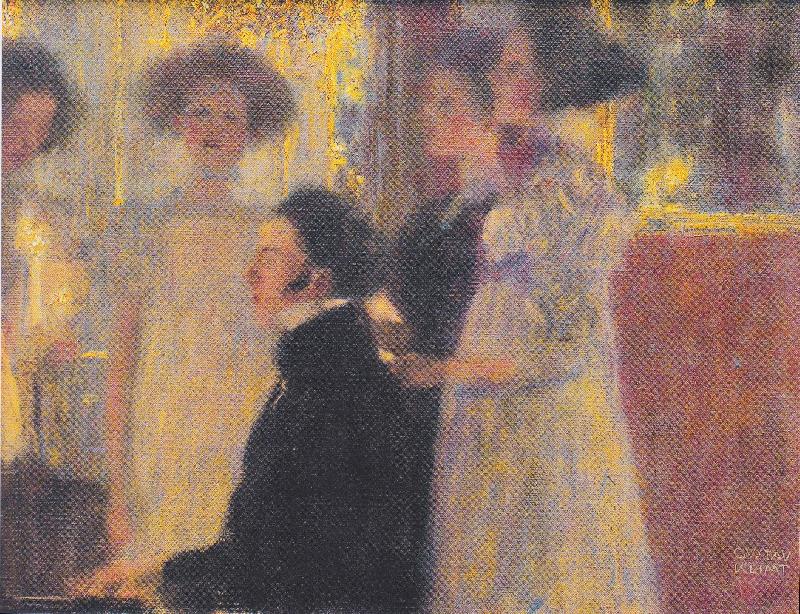 Gustav Klimt Schubert am Klavier I oil painting image
